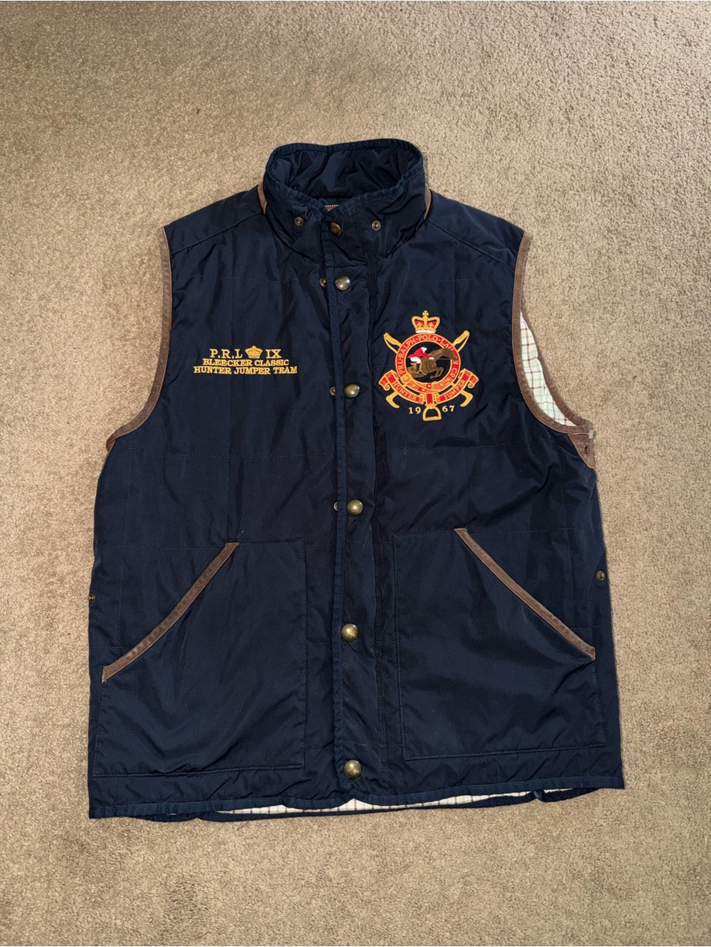 Vintage Polo Ralph Lauren Bleecker classic hunter jump team vest